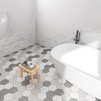 Modern PVC floor tiles with diamond pattern, self-adhesive vinyl floor planks