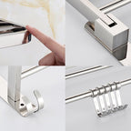 Modern Bathroom Accessory Set Made of Chrome-Plated Stainless Steel with Bathrobe Hook/Towel Bar