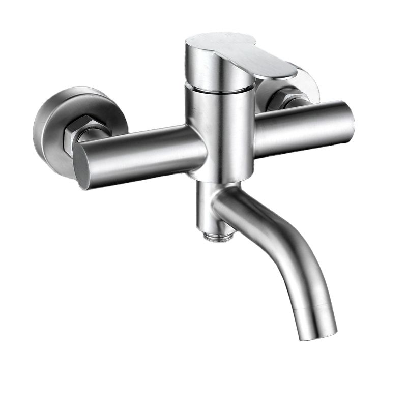 Modern Bathtub Faucet 304 Stainless Steel Swivel Spout Wall-Mounted Bathtub Faucet Cover