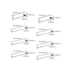 3-piece Stainless Steel Bathroom Accessory Set Modern Chrome Object Stand