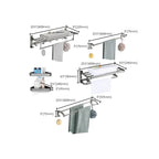 Modern Chrome Bathroom Accessories Set Aluminum Bathroom Fixtures Set