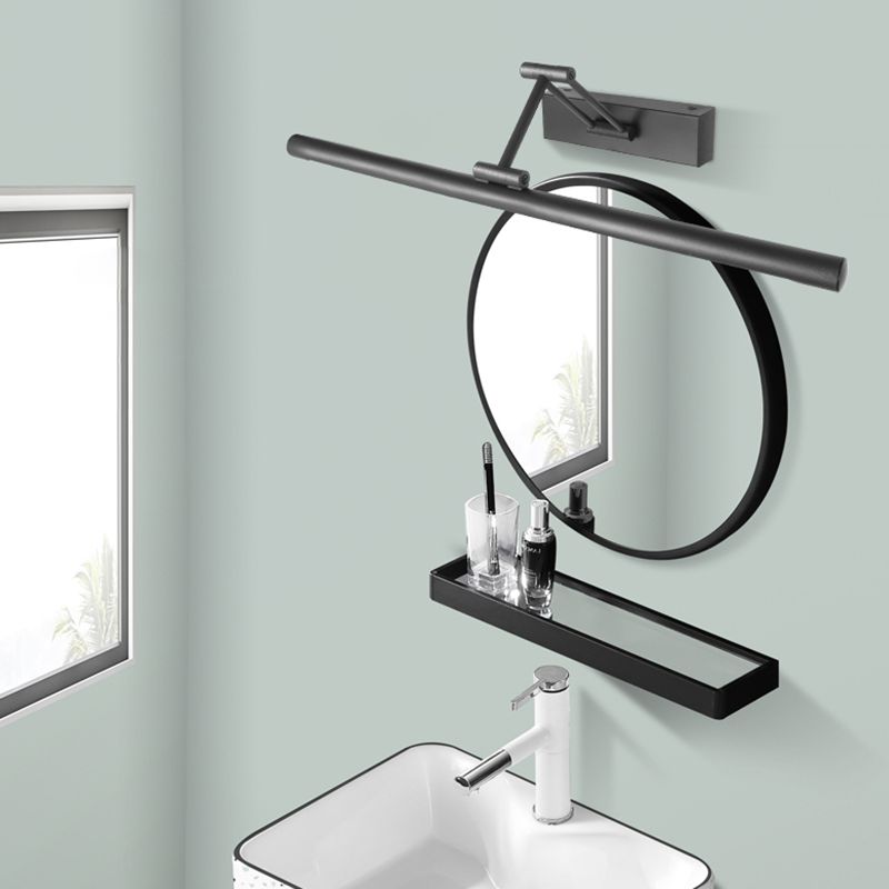 Minimalist LED Wall Light Black/White – Modern Metal Lamp for Bathroom and Indoor Use