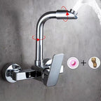 Center connection basin mixer single lever swivel spout center connection fitting