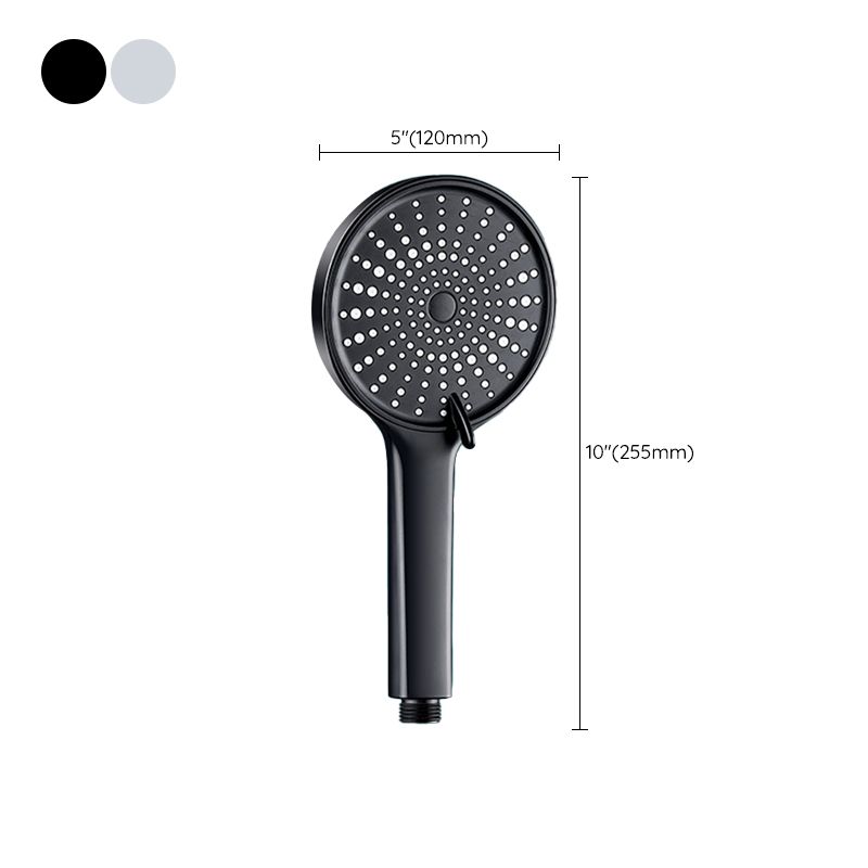 Contemporary Round Shower Head Pure Color Handheld Shower