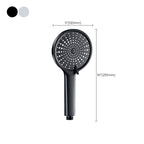 Contemporary Round Shower Head Pure Color Handheld Shower