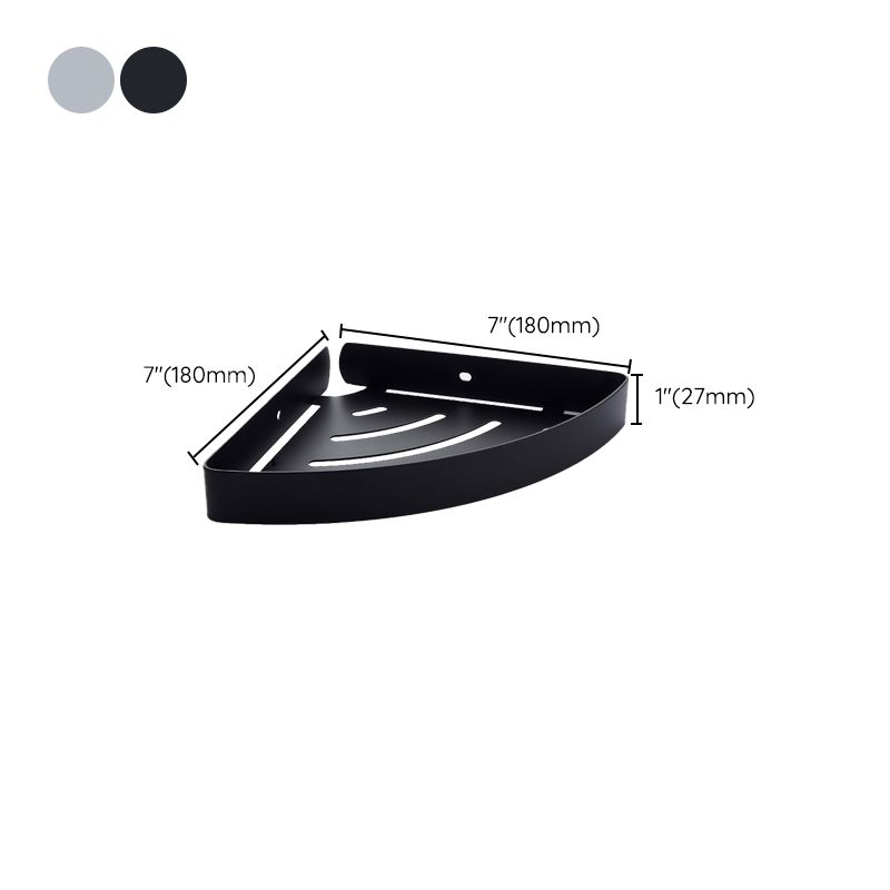Silver/black Bathroom accessory set Modern 1/2/3 - Piece Bathroom shelf