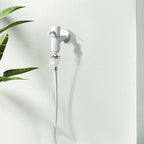 Contemporary Wall-Mounted Bathroom Faucet One Hole Solid Brass Round Faucet