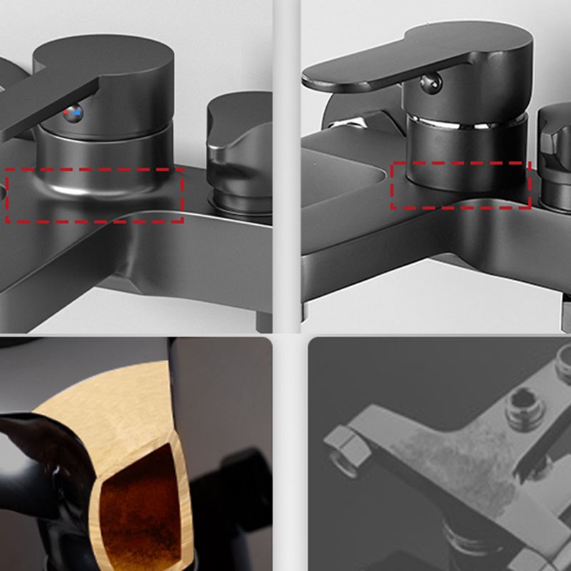 Contemporary Bath Filler Trim Wall Mounted Fixed Bath Fitting