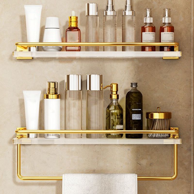 Modern Silver/Gold Bathroom Hardware Set Bathroom Shelf Bathroom Set
