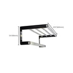 Modern bathroom accessory set bath shelf/towel holder & bathrobe hooks included
