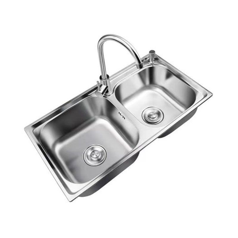 Classic Style Kitchen Sink Stainless Steel Kitchen Sink with Drainage Hole Kit