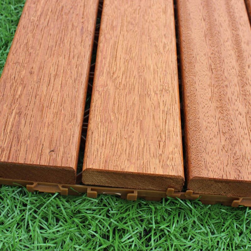 Classic Terrace Decking Natural Wood Waterproof Smooth Outdoor Flooring