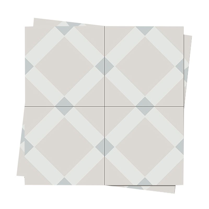 Indoor Vinyl Floor Peel and Stick Square Print Waterproof Vinyl Floor