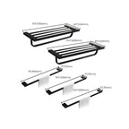 Contemporary Bathroom Accessories As Individual Item Or As Set in Black