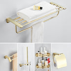 Modern Bathroom Accessory Mounting Kit Gold Bathroom Hardware