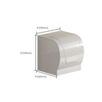 Contemporary Bathroom Hardware Set in White with Bath Shelf/Towel Holder/Paper Holder