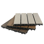 Deck Plank drilled hardwood tiles exterior flooring