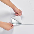 Modern rectangular Peel and Stick backsplash tile PVC wallpaper