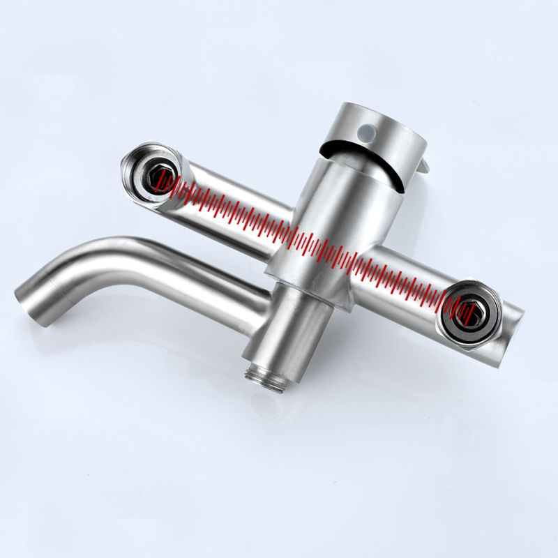 Modern Bathtub Faucet 304 Stainless Steel Swivel Spout Wall-Mounted Bathtub Faucet Cover