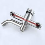 Modern Bathtub Faucet 304 Stainless Steel Swivel Spout Wall-Mounted Bathtub Faucet Cover