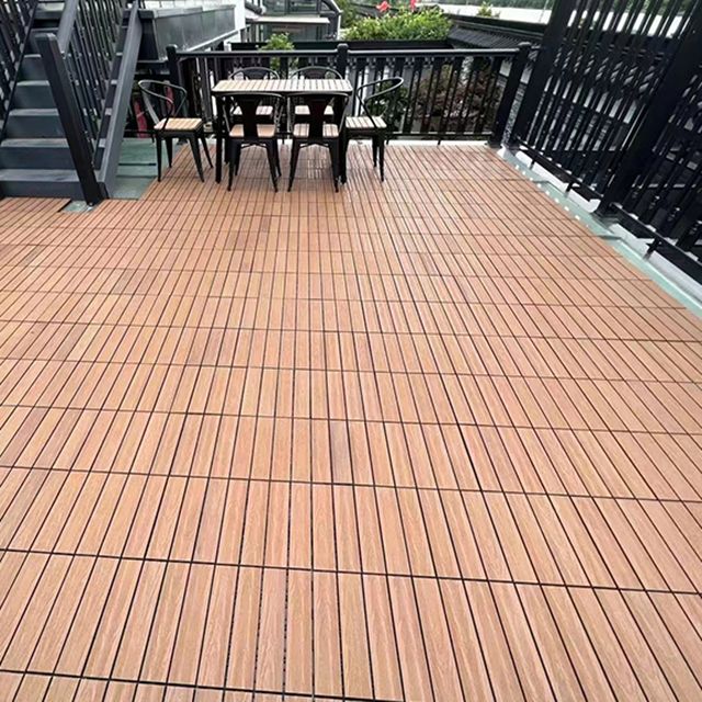 Deck Plank Loose Lay Wood Floor Tiles Garden Outdoor Flooring