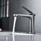 Modern centerset bathroom faucet Solid color copper faucet for the bathroom