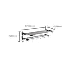 Classic Polished Chrome Bathroom Accessory Set Towel Rail/Paper Holder/Bathrobe Hook Included