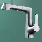 Modern Faucet Solid Copper Centerset Bathroom Faucet