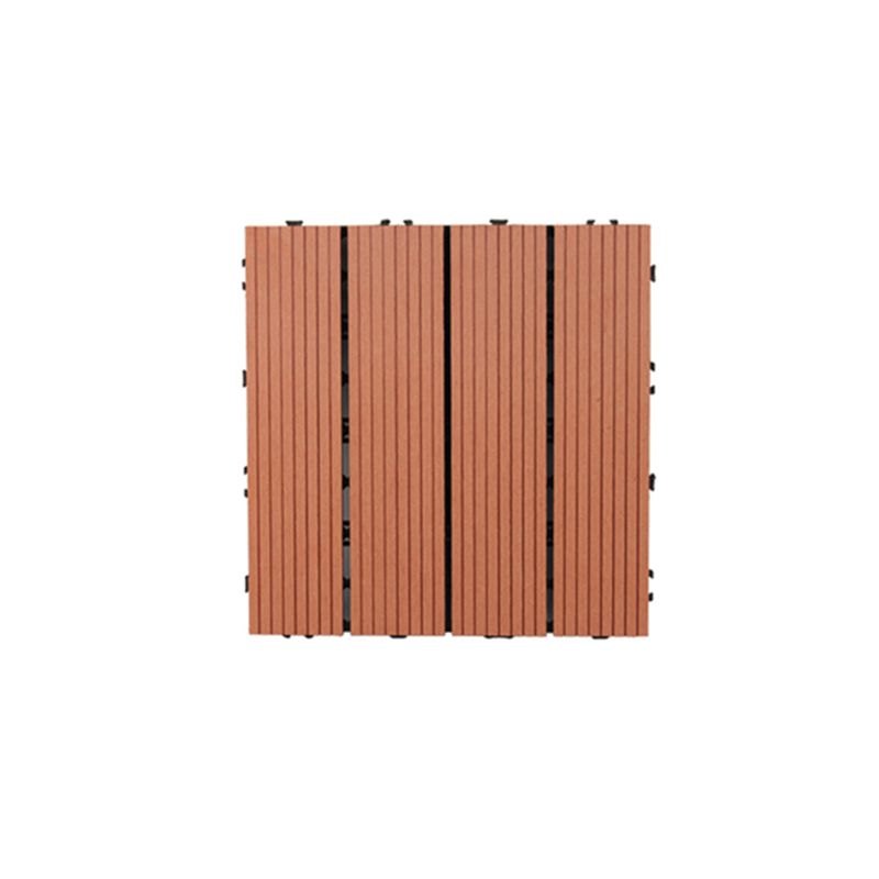 Square PVC Deck/Patio Floor Tiles Interlocking Installation Outdoor Patio Tiles