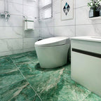 Peel and Stick Vinyl Floor Dark Gloss Vinyl Floor with Square Edge