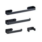 Aluminum Alloy Bathroom Set 4-Piece Modern Style Bathroom Hardware Set