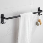 Modern black aluminum bathroom accessory set towel bar bathroom fittings