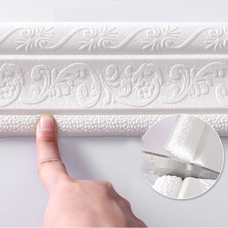 Mosaic Tiles Peel & Stick Tile PVC Kitchen Waterproof Skirting Board Peel and Stick Wall Tile