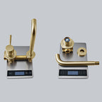 Wall-mounted Metallic Bathtub Faucet Low Arc Pipe Bathtub Tap