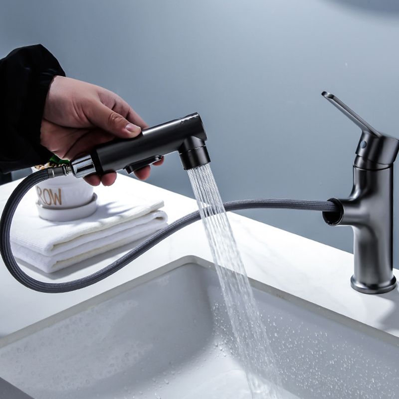 Modern Basin Faucet Solid Copper Centered Sink Faucet for Bathroom