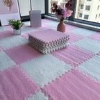 Multicolored Level Loop Carpet Tile Non-Slip Composite Floor Tiles for Bedroom