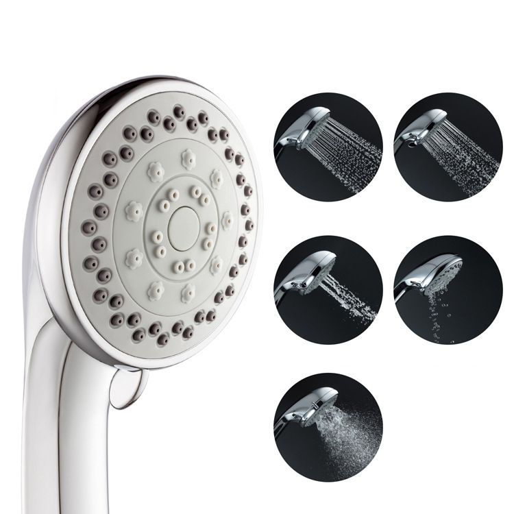 Single Double Showerhead Square High Arc Showerhead Combo in Chrome