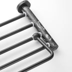 Metal and marble bathroom accessories as a single piece or as a set in black
