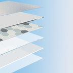 Modern Vinyl Floor Planks Peel & Stick Grid Print PVC Flooring