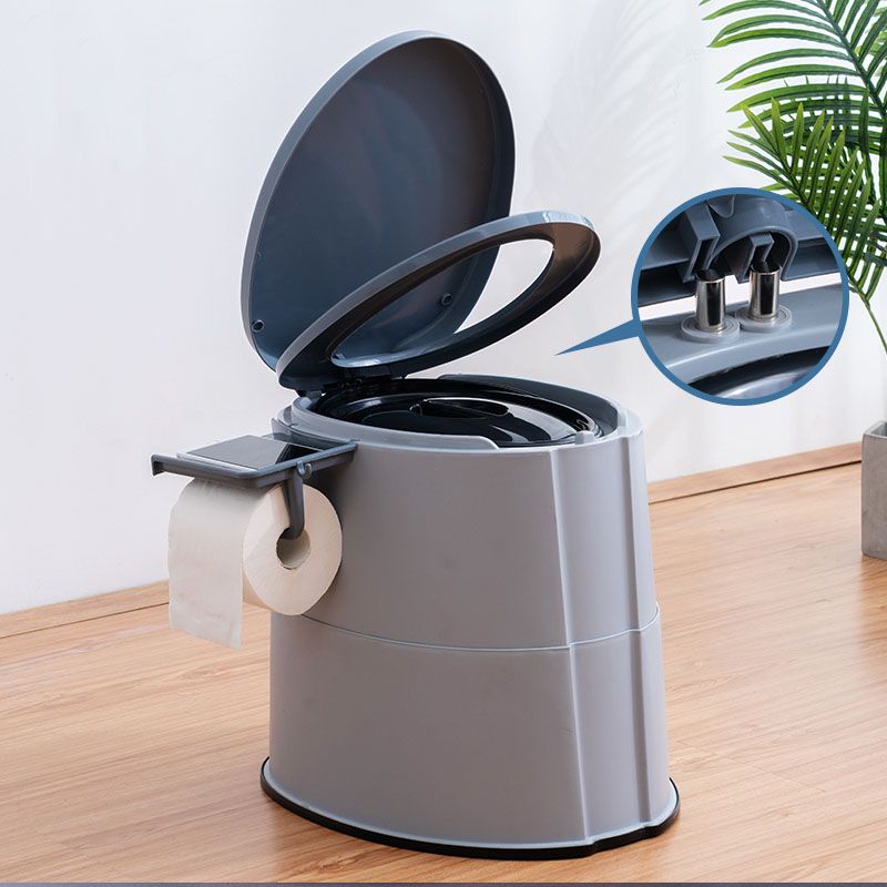 Modern flush toilet plastic round floor-mounted toilet bowl for bathroom