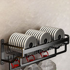 Modern black metal bath hardware set towel bar bathroom hardware set