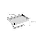 Polished Chrome Modern Bathroom Accessory Set Silver Towel Holder/Bath Shelf