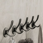 10-piece Bathroom Accessory Set Modern Matte Grey Bathrobe Hooks