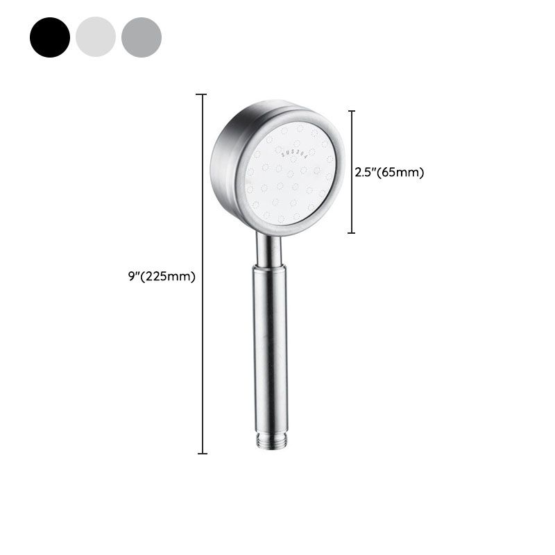 Metal Handheld Showerhead Modern Solid Color Round Showerheads