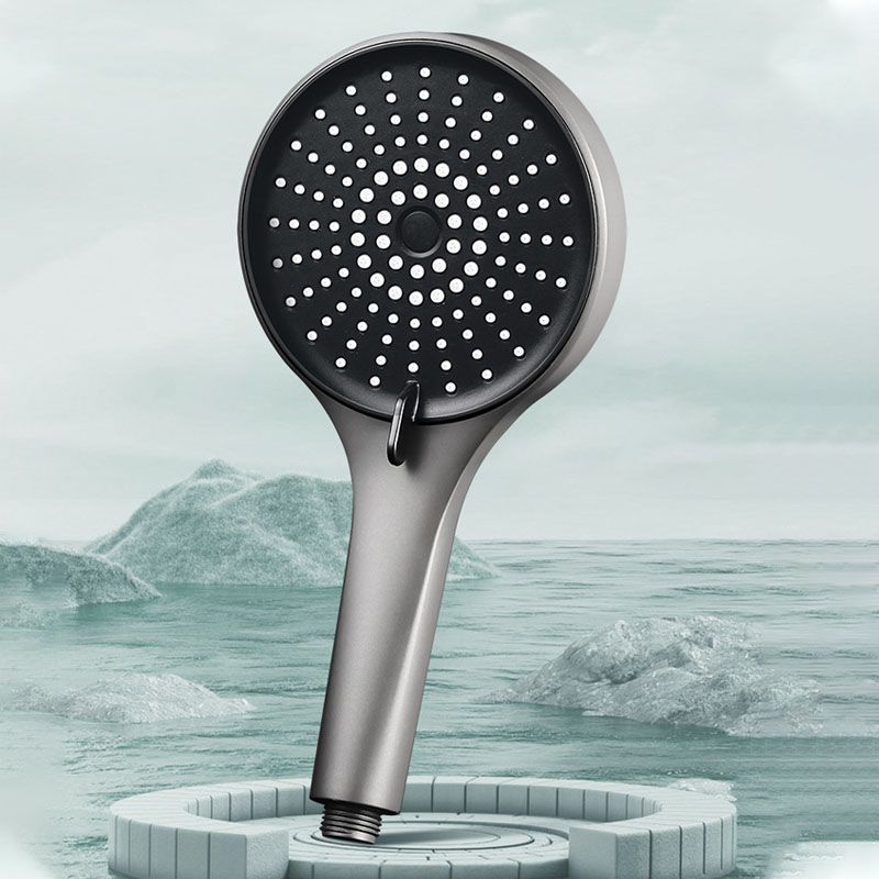Plastic Hand Shower Round Handheld Showerhead with Self-Cleaning
