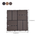 Modern plastic wood laminate deck outdoors, mold-resistant laminate