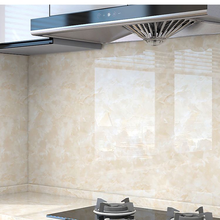 Modern Peel & Stick Field Tile PVC Rectangular Wallpaper for the Kitchen
