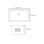 Contemporary Sink Set Stainless Steel Friction Resistant Sink Set for the Kitchen
