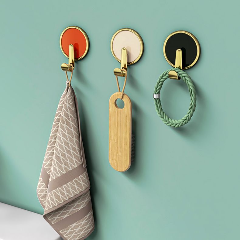 Contemporary 8-piece bathroom set 2.91 inch high bathrobe hooks