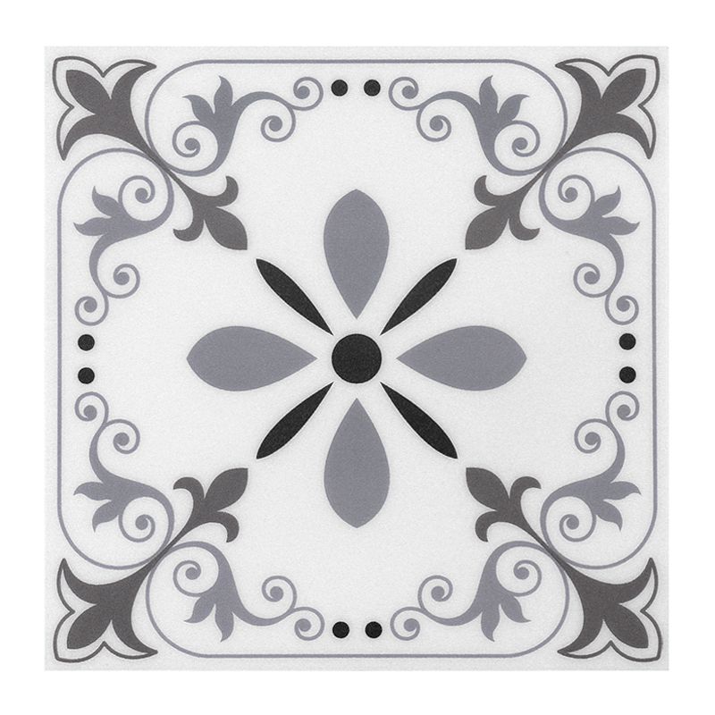 Peel and Stick PVC Flooring Matte Vinyl Flooring with Floral Pattern